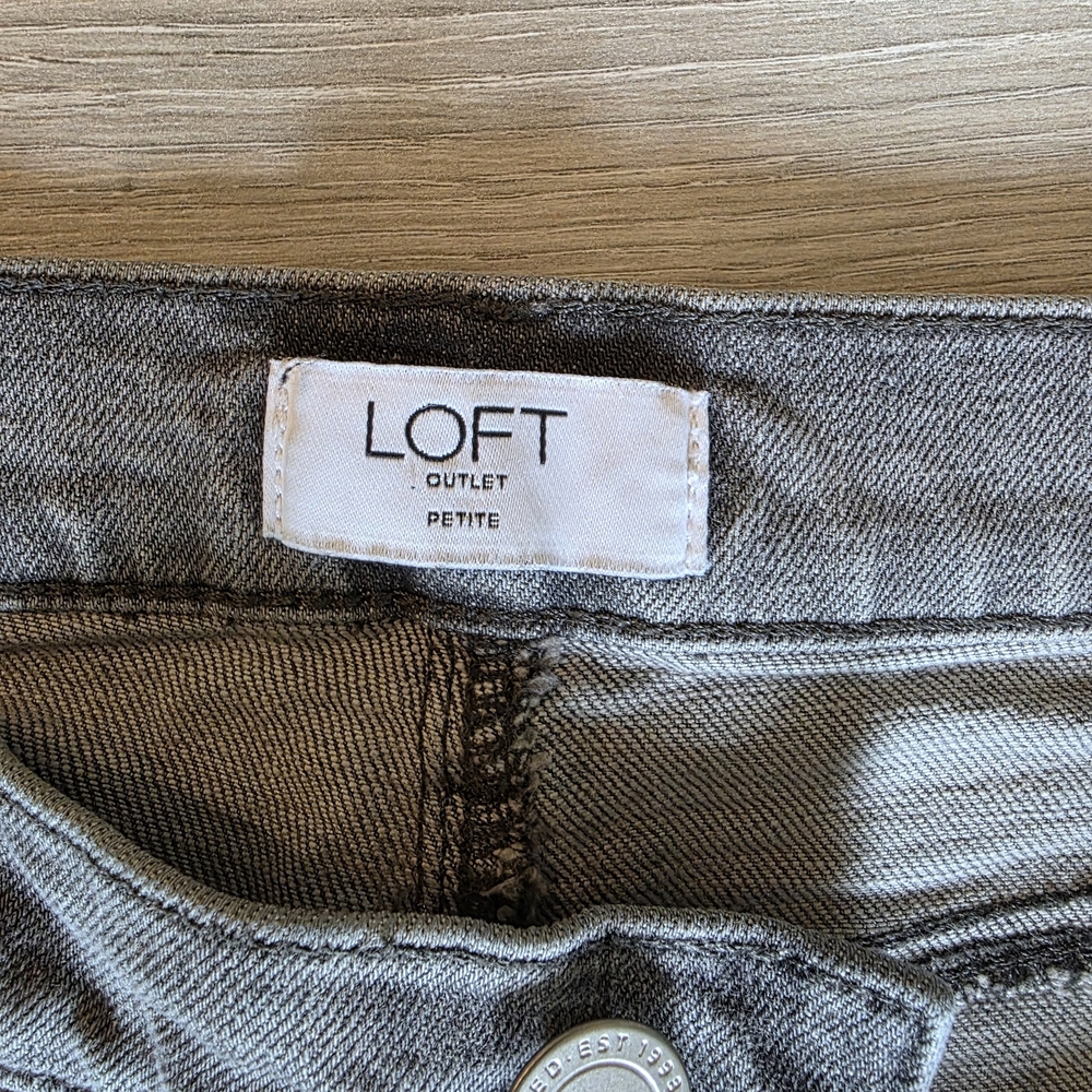 LOFT Charcoal Denim Pants